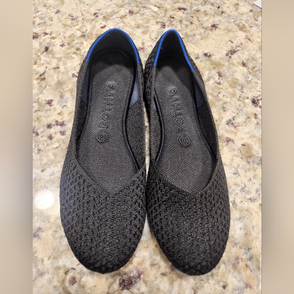 Rothy's Black and Blue Flats